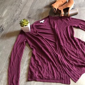 Burgundy cardigan